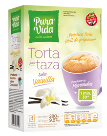 Torta para taza sabor vainilla